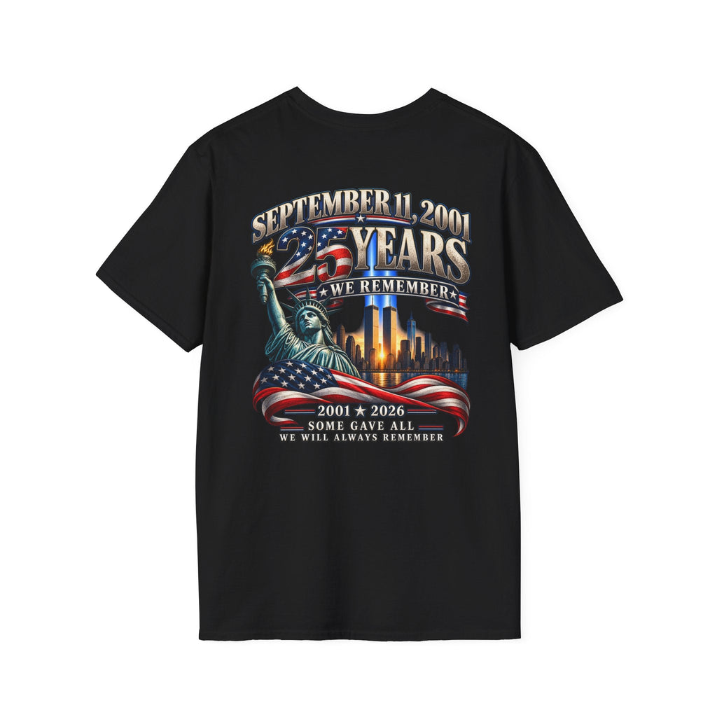 September 11 25th Anniversary Memorial T-Shirt – 2001–2026 We Remember - Americas RAGING Politics
