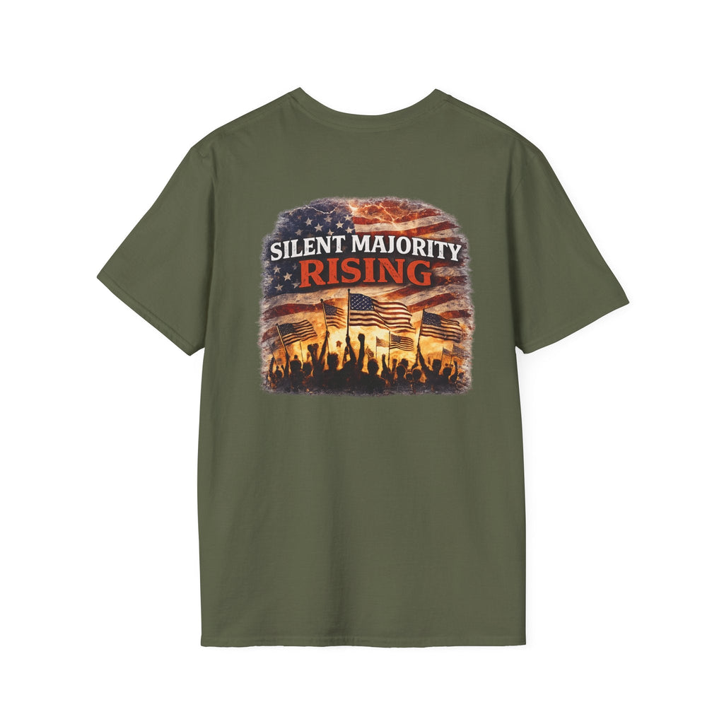 Silent Majority Rising – Patriotic Political T-Shirt 🇺🇸 - Americas RAGING Politics