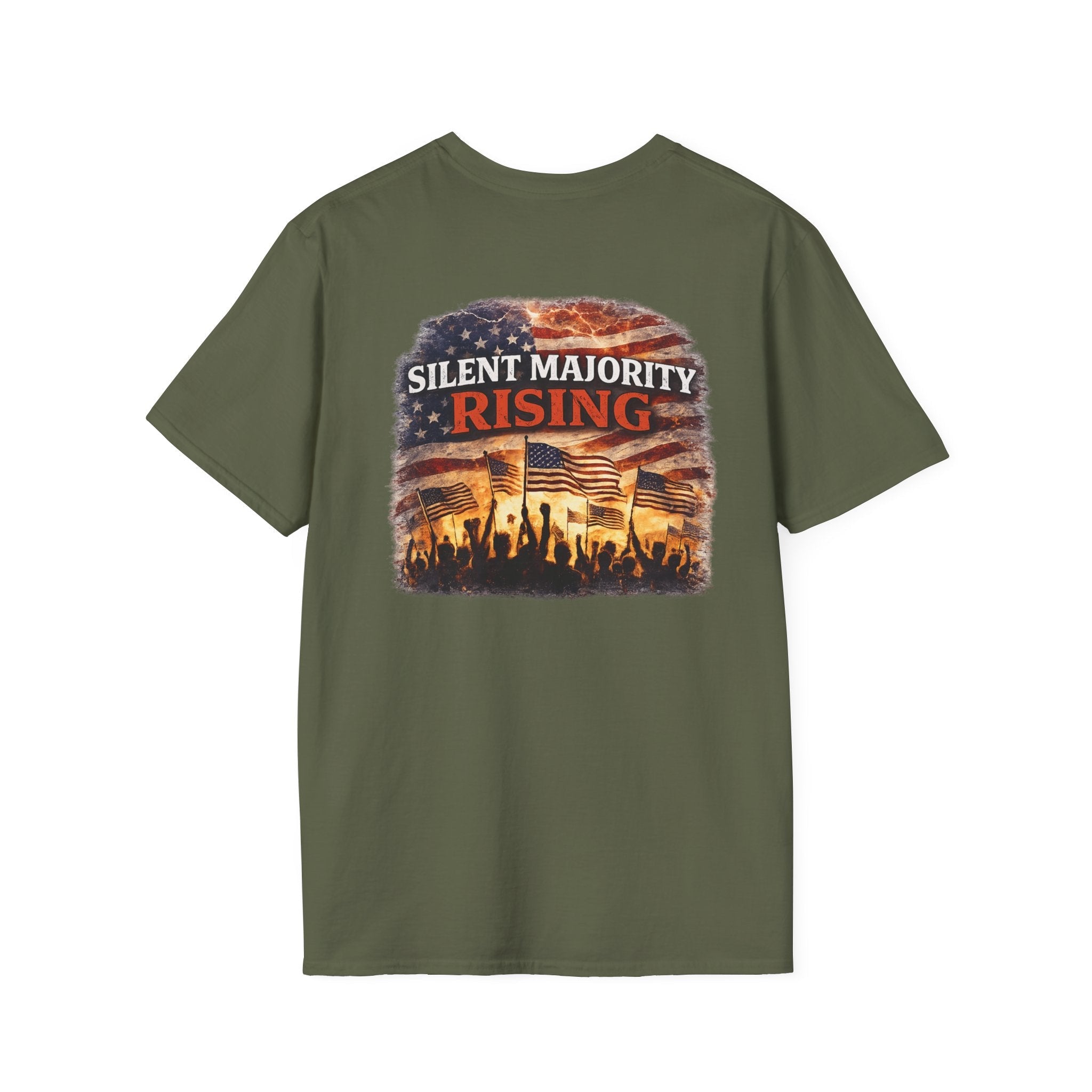 Silent Majority Rising – Patriotic Political T-Shirt 🇺🇸 - Americas RAGING Politics