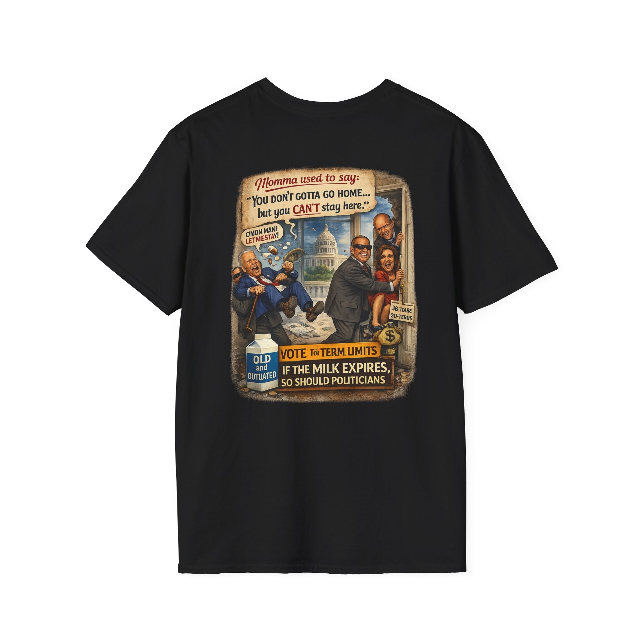 T-Shirt — 'Vote in Term Limits' Political Vintage Campaign Graphic - Americas RAGING Politics