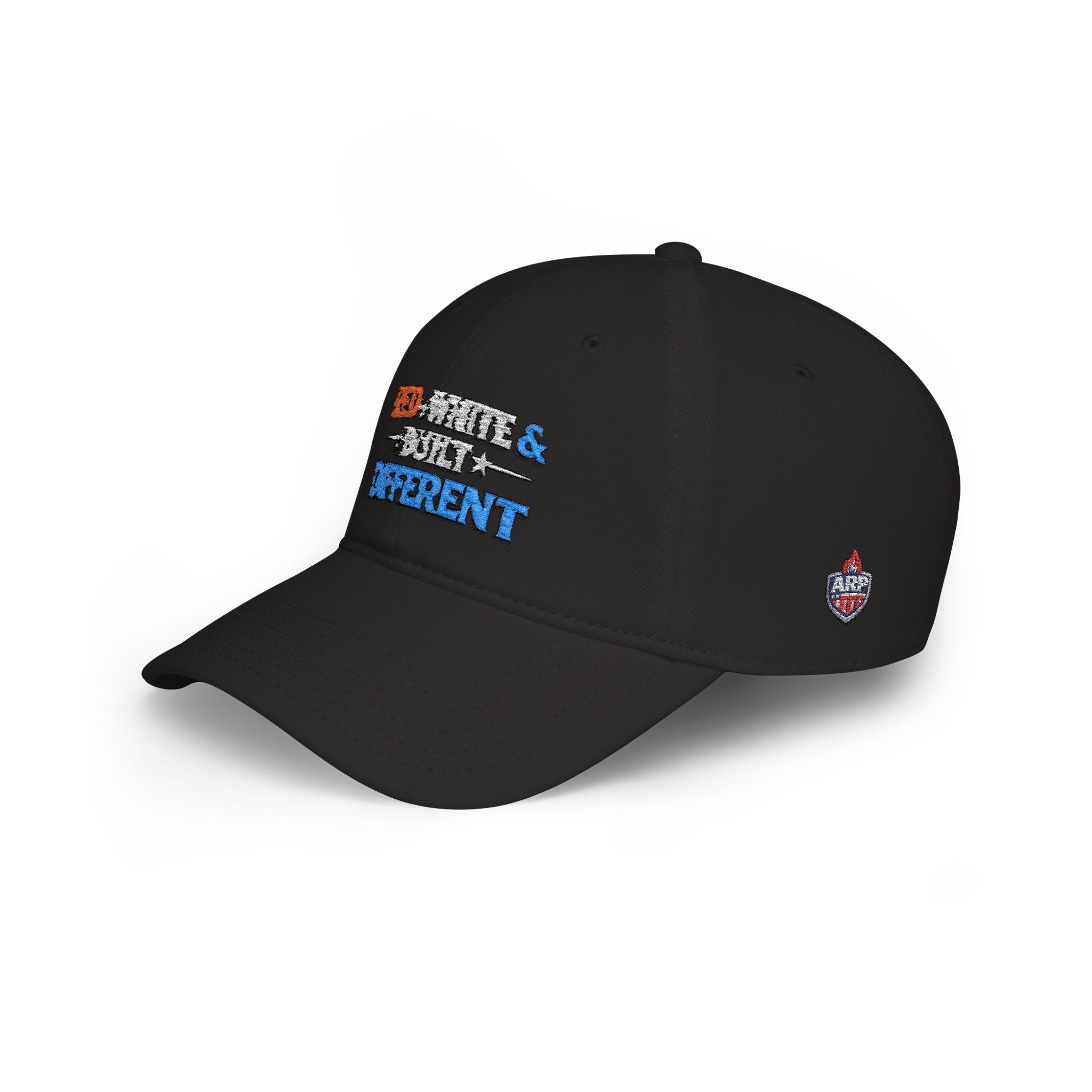 Low Profile Baseball Cap — "Red, White & Built Different" Patriotic Dad Hat - Americas RAGING Politics