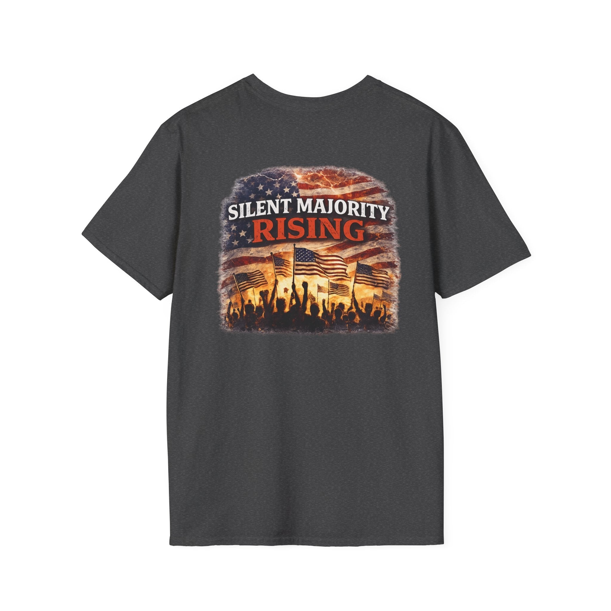 Silent Majority Rising – Patriotic Political T-Shirt 🇺🇸 - Americas RAGING Politics