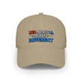 Low Profile Baseball Cap — "Red, White & Built Different" Patriotic Dad Hat - Americas RAGING Politics