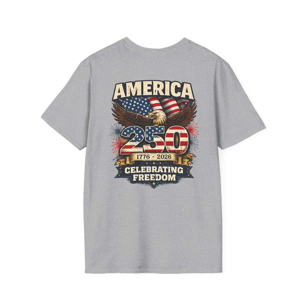 America 250 Patriotic Eagle T-Shirt — Celebrating Freedom 1776–2026 - Americas RAGING Politics