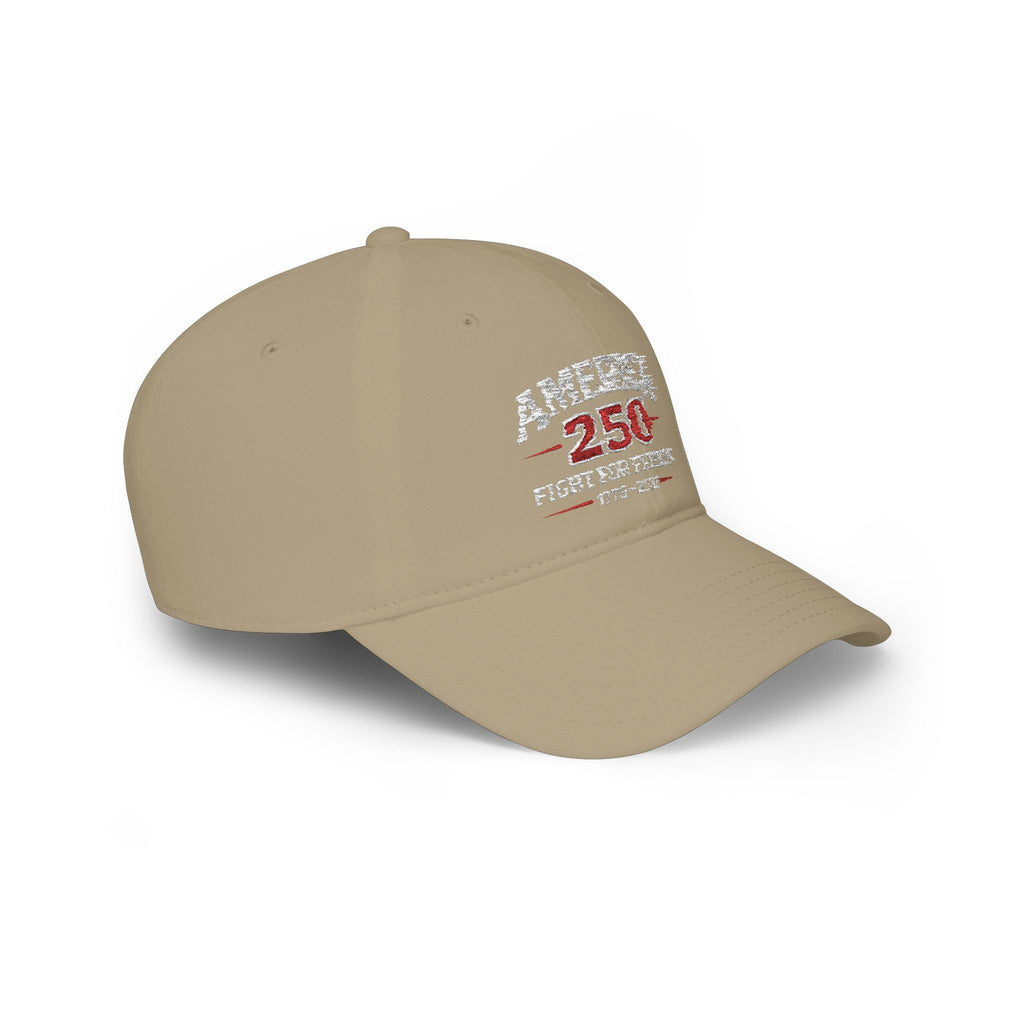 America 250 Low Profile Baseball Cap – Fight for Freedom 1776–2026 - Americas RAGING Politics