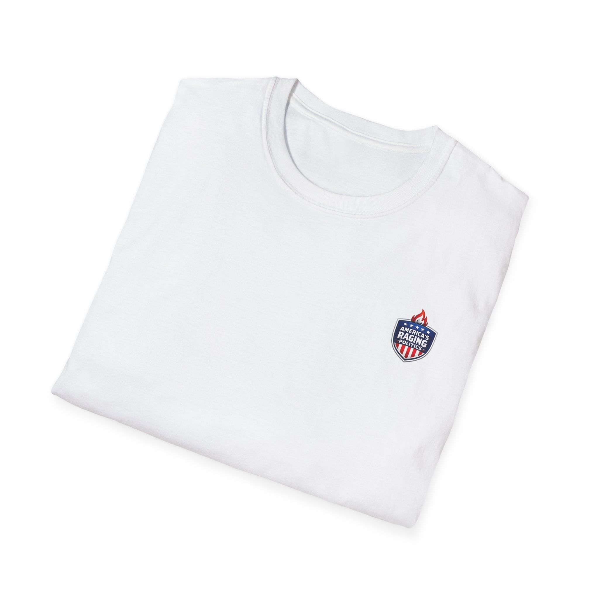 Political Satire T-Shirt — "Elephant + Donkey Full of Bull" Back Graphic - Americas RAGING Politics