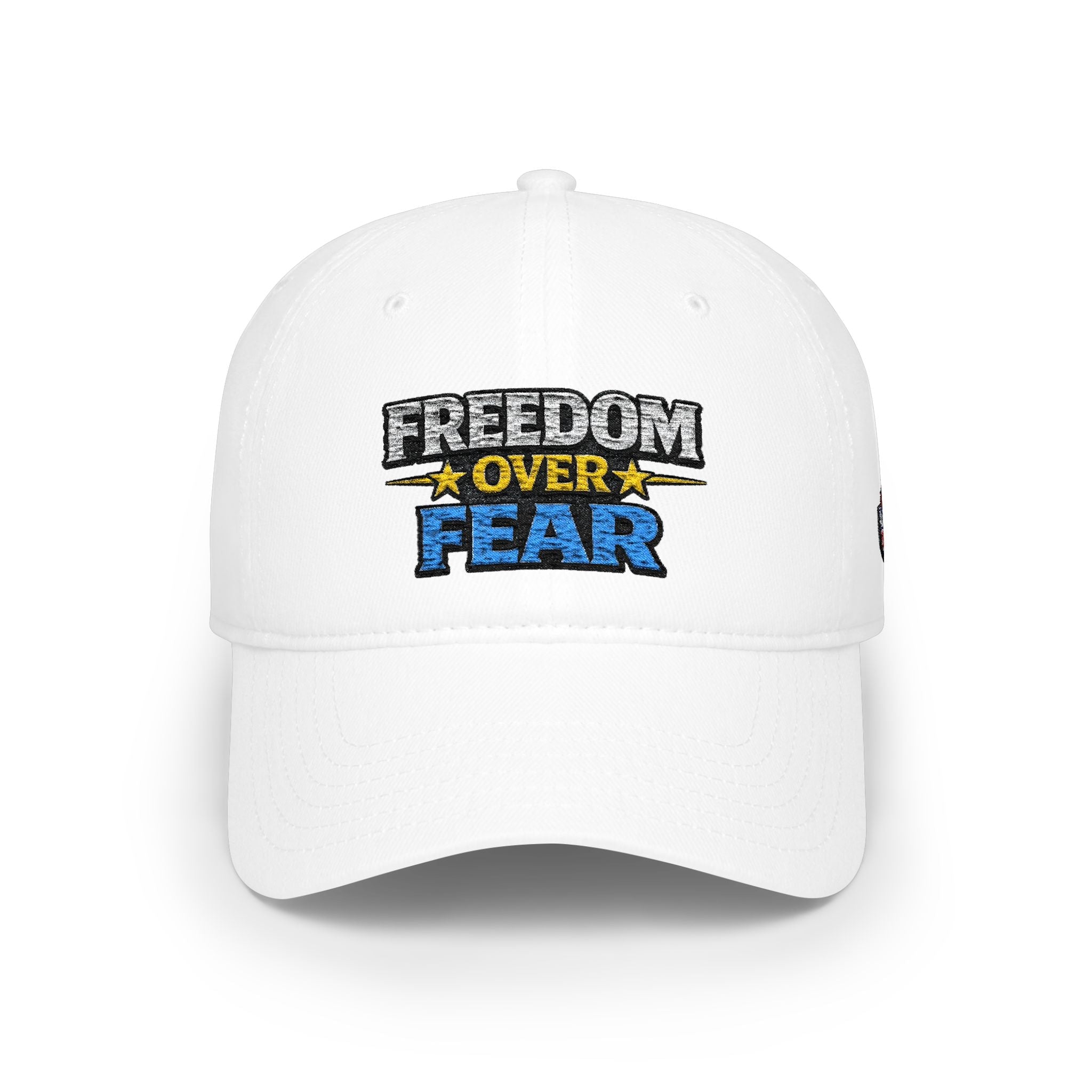 Freedom Over Fear Embroidered Baseball Cap - Americas RAGING Politics