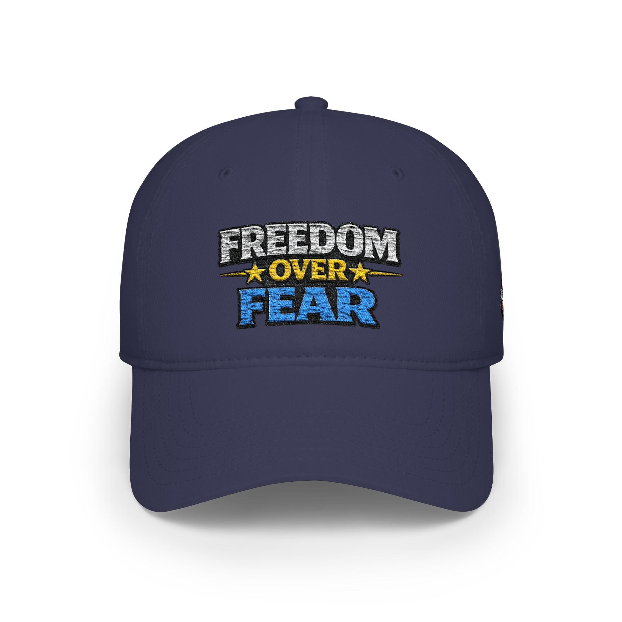 Freedom Over Fear Embroidered Baseball Cap - Americas RAGING Politics