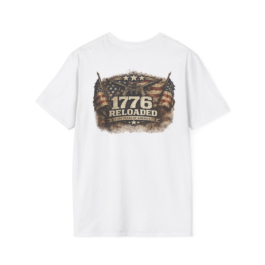 Patriotic Mini Shield T‑Shirt — USA Flag Crest Chest Logo Tee - Americas RAGING Politics