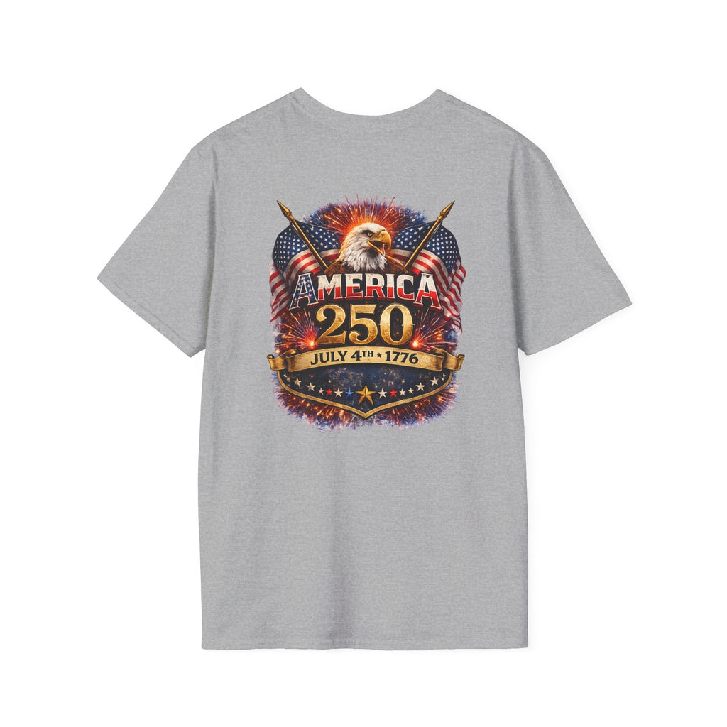 America 250 Patriotic Eagle T-Shirt — July 4th 1776 Flags Tee - Americas RAGING Politics