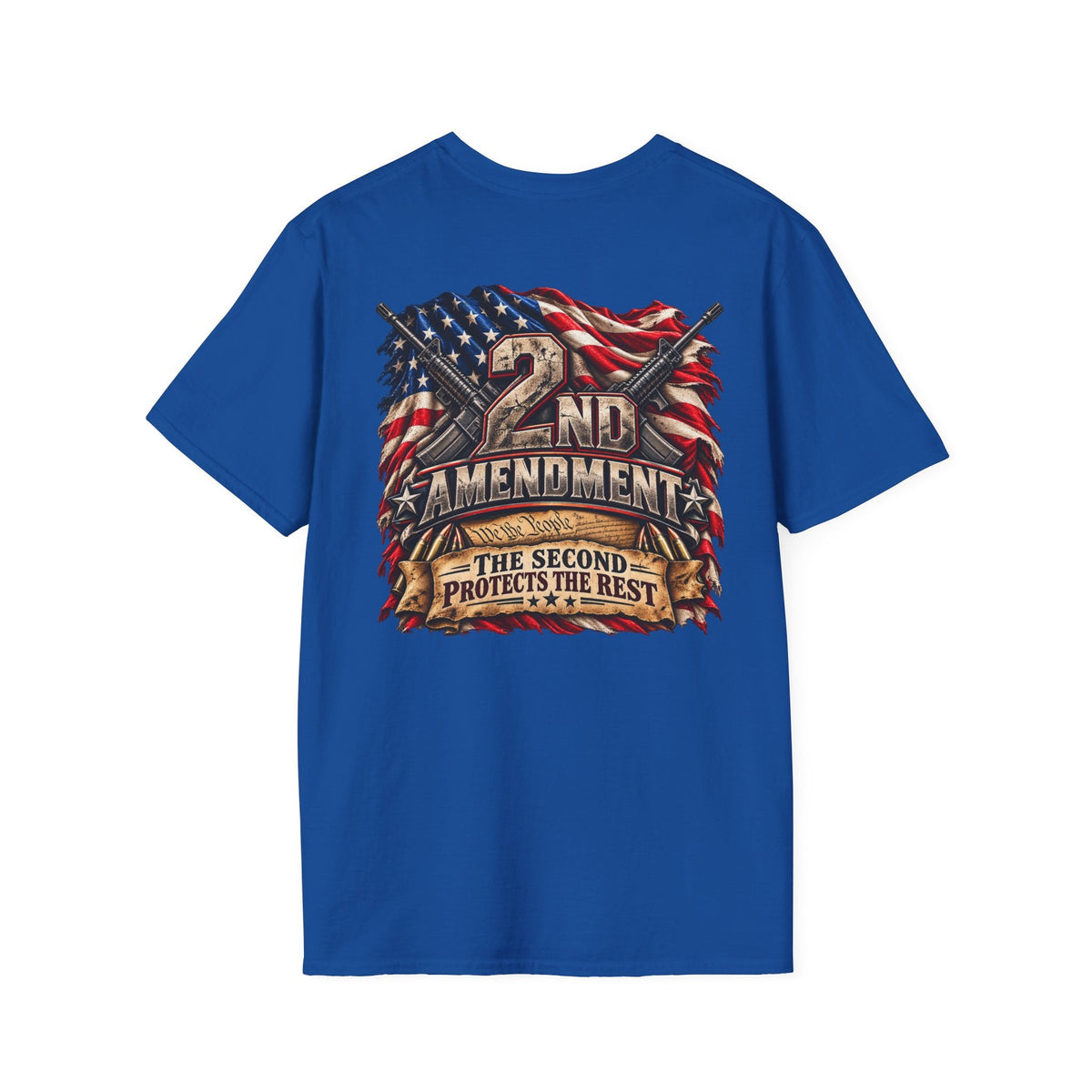 The Second Protects the Rest – 2nd Amendment Patriotic T-Shirt - Americas RAGING Politics
