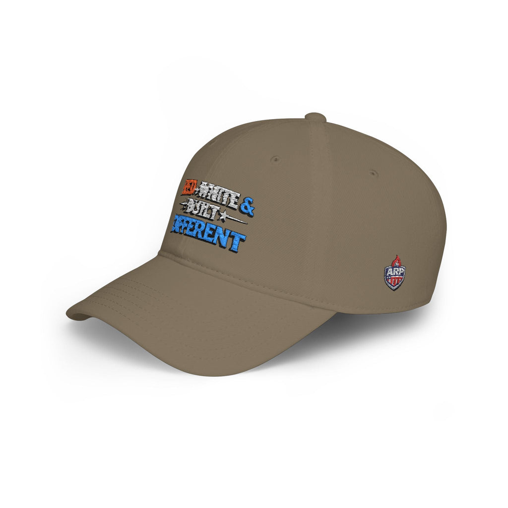 Low Profile Baseball Cap — "Red, White & Built Different" Patriotic Dad Hat - Americas RAGING Politics